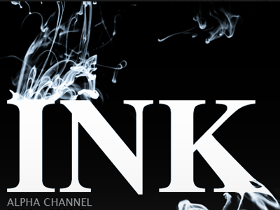 Ink flow black flow font ink liquid