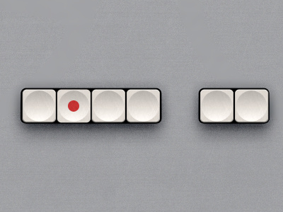 TG 60 Plastic White Buttons
