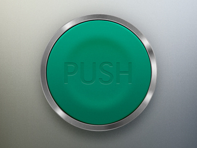 Green Big Push Button