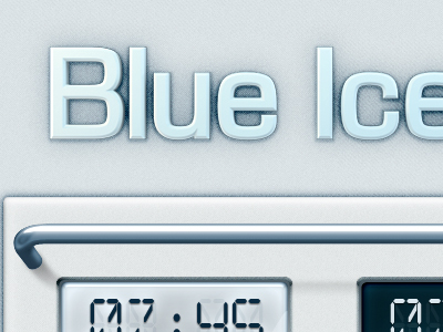 Blue Ice User Interface buttons clean ice interface ipad iphone knob slider user