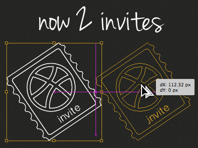 Dribbble Invite Giveaway 3d dmonzon dribbble giveaway icon invite pink