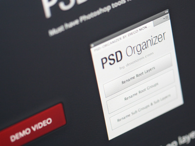 PSD Organizer - Photoshop Tools groups layers organize photoshop rename tools