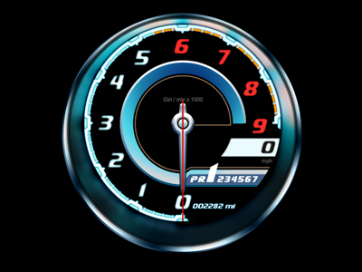 Lamborghini Tachometer car free lamborghini psd race tachometer ui
