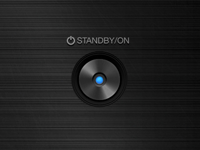 Advance advance black button experience freebie interface on pioneer standby ui user ux