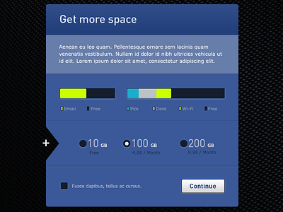 UI Elements hosting modal price progress space ui ux