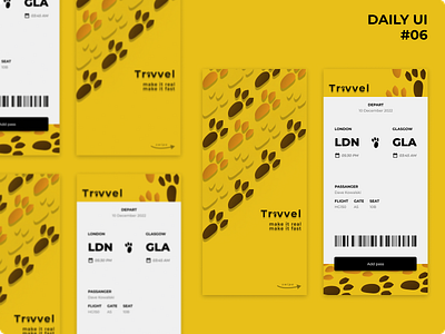 Daily UI #6. Boarding pass. boarding pass dailyui design graphic design mobile ui