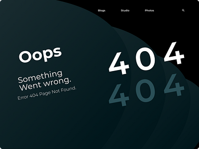 Daily UI #09. Error page 404