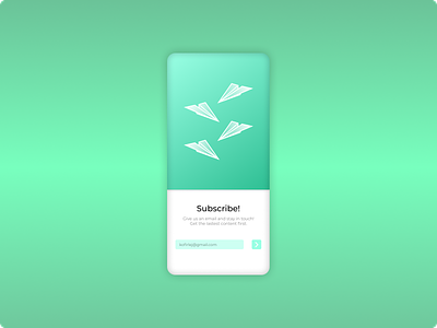 Daily UI #18. Subscribe dailyui design graphic design mobile subscribe ui