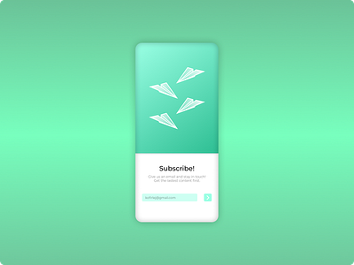 Daily UI #18. Subscribe