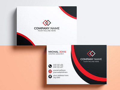 Modern Business Card Design abstract brand identity branding business card business card design business card templates clean corporate creative design elegant flat minimal mockup modern modern business card professional stylish template unique