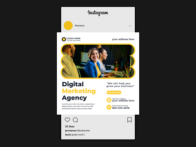 Corporate Digital Marketing Social Media Post Design