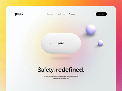 A Human-focused smart-home and safety startup website