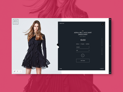 Access Fashion - Product Page Teaser Screen access fashion blog ecommerce fashion glam ui ux web design