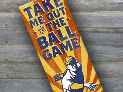 ballgame 2 athletics baseball distressed retro sign sports texture tin vintage