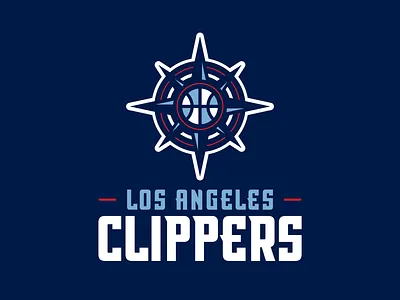 clippers rebrand concpet athletics basketball clippers hoops la logo los angeles nautical nba sports