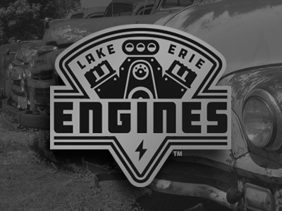 lake erie engines car engine garage hot rod motor retro truck vintage