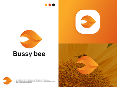 Bussy bee logo branding design graphic design illustration logo motion graphics typography