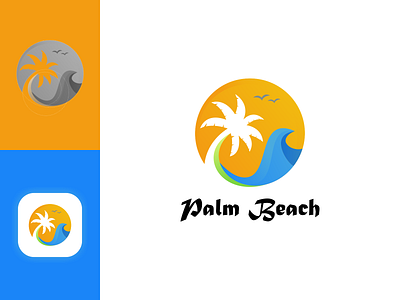 Palm Beach logo concept branding design graphic design illustration logo motion graphics typography ui ux