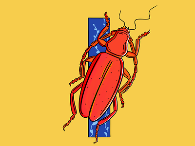 Type I 36days art best shot illustration illustrator insect procreate red type typography vector vibrant yellow