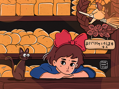 Kiki's delivery service - Ghibli fan art