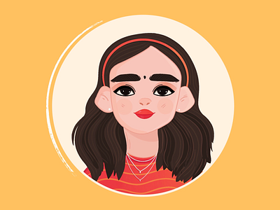 Character illustration art cute design dribbble freshcaller freshworks girl illustration minimal photoshop vector