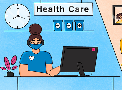 How to leverage the phone system to improve patient engagement call design dribbble freshcaller freshworks health care hospital illustration minimal phone phone system photoshop vector virtual