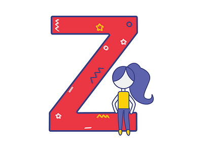 Type Z animation app dailyui design dribbble flat icon identity illustration lettering minimal mobile mobileappapp photoshop type typography userinterface vector web website