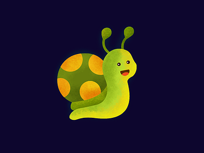 Snail art artist character characterdesign cute dribbble dribbble best shot dribbble debut dribbble shot green illustration logo mobile photoshop procreate procreate app procreate art shot snail vector