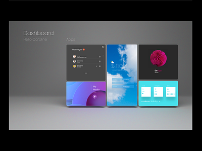 Dashboard prototype 3d design graphic design