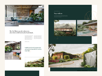 Art Villas – Website Concept