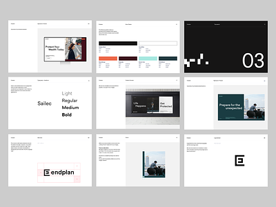 Endplan - Guidelines brand agency brand identity branding design minimal startup branding