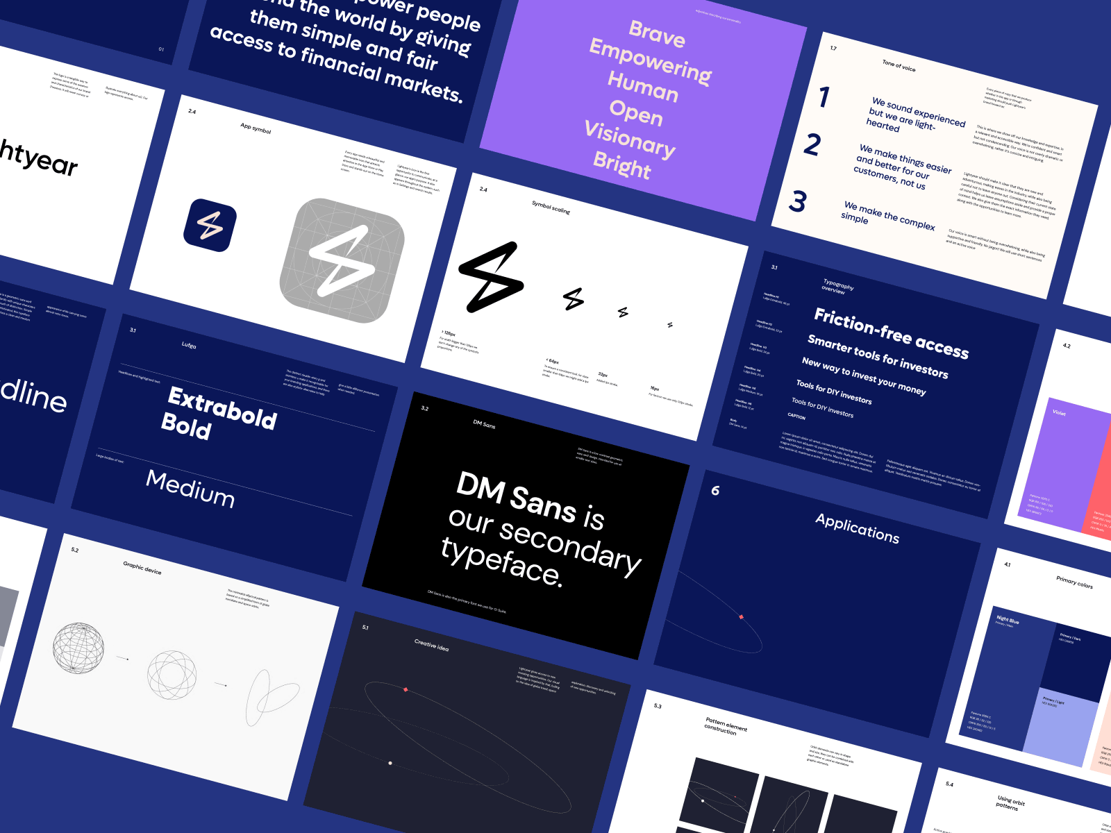 Lightyear - Brand Guidelines animation brand book brand guidelines branding design fintech fintech design guidelines innovative brand logo minimal motion graphics startup startup brand