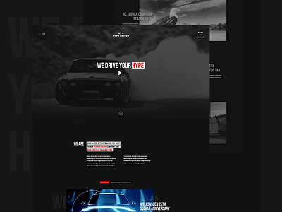 Portfolio design cars creative design hype portfolio web