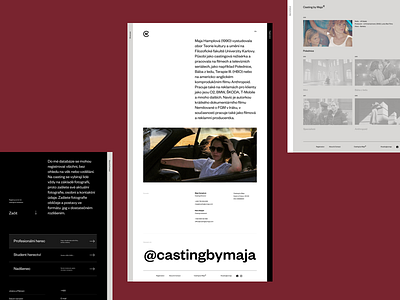 Casting By Maja – Portfolio website