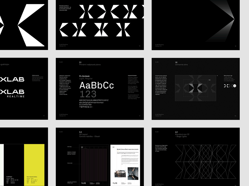 XLAB Brand Guidelines 2 b2b brand branding design experience design guidebook guidelines identity identitydesigner minimal startup branding tech design tech logo