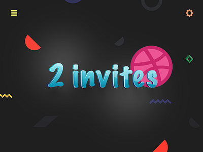 2x Dribbble Invites draft giveaway invitation invite