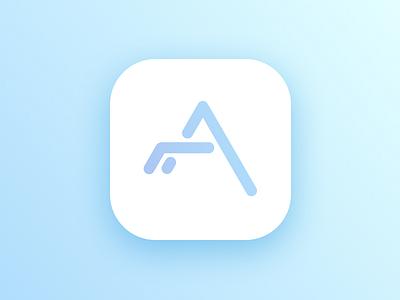 App Page Logo a app branding design flat icon logo sketch typography ui ux vector