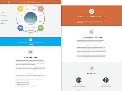 Simply Centered landing page clean health home page illustration interactive landing page medical minimal ui ux