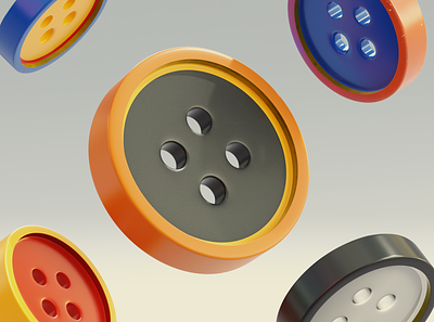 Buttons 3d b3d blender buttons