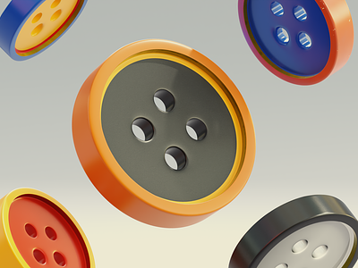Buttons 3d b3d blender buttons