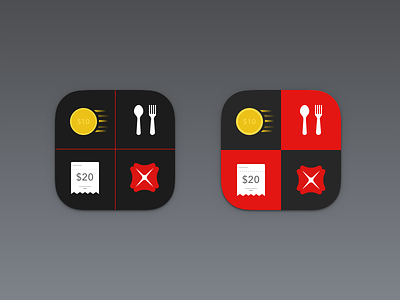 Expense Icons bank coins expense flat food icons ios ios8 receipt wallet