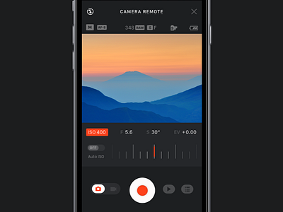 Fuji Film Camera Remote aperture app camera fuji film ios mobile redesign remote shutter ui ux