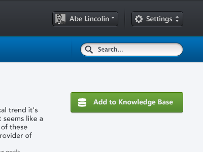 Add To Knowledge about app black button dark dashboard design designer gui header home information architecture interface minimal minimalist profile question search separator setting tag ui usability ux web