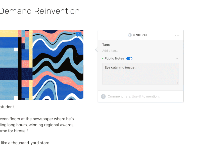 Remixr Modal Interaction webapp web remixr publish comment annotation interaction modal ux ui gif flinto