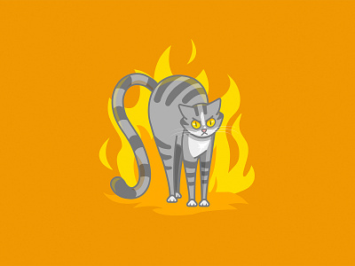 Angry cat angry cat cat cat sticker cute illustration vector vector illustration
