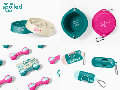 Pet brand SPOILED logo and product ideas