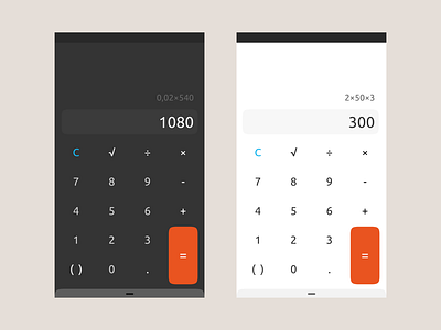 ubuntu calculator app appdesign calculator mobile design ubuntu ui ux