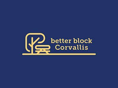 better block branding illustration logo monoline