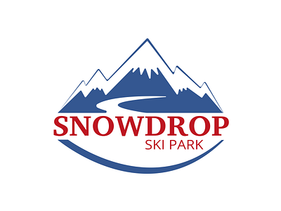 Mountain ski resort - Daily logo challenge 8/50 branding dailylogochallenge design logo mountain retro ski snow