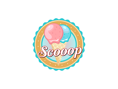 Scooop - Daily Logo Challenge 27/50 branding dailylogochallenge design ice icecream logo logochallenge